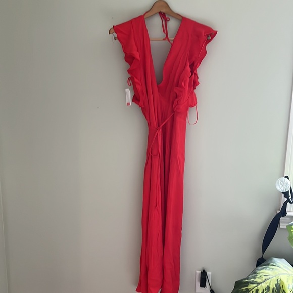 NWT Willow and Clay red wrap dress size Small - Picture 3 of 8